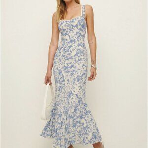 Reformation Irisa Dress Blue - Size 0
